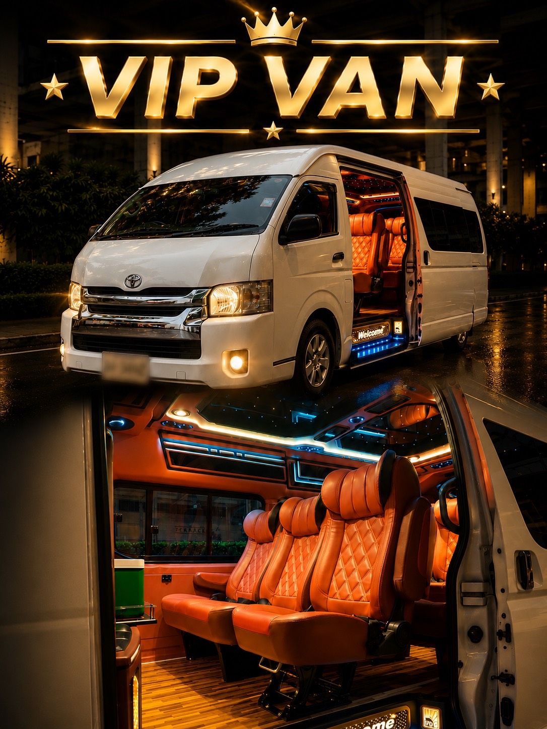 VIP VAN บริการเหมารถพร้อมคนขับ